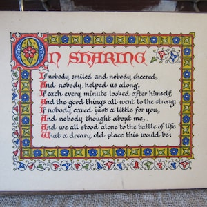 poëziedecor, hangend decor met gedicht van Arthur James Hayden, handgeschreven gedicht