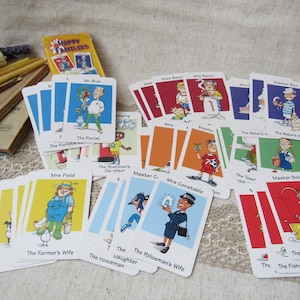 幸せな家族のカード、子供向けのカードセット、幸せな家族、ベルギー