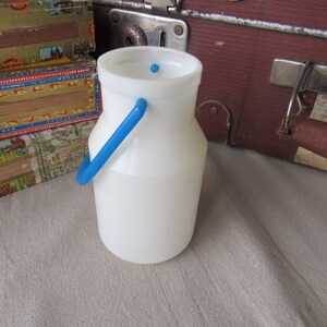 Vintage USSR Toy Watering Can: White Plastic Kids Playtime Can