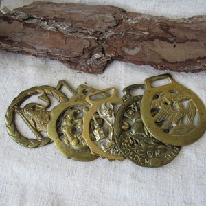 Horse Brass, golden hind, eagle, horse tack