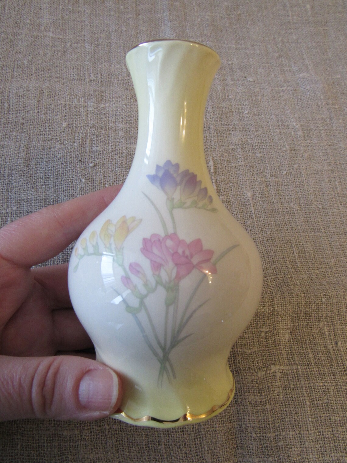 Royal Worcester Spode Palissy Bud Vase with Freesias Vintage Etsy