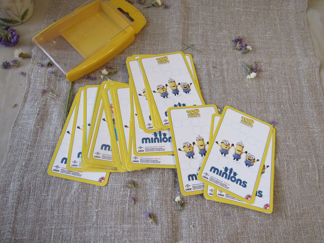 Minions Cards Top Trumps Card Game for Children Minion Top Etsy