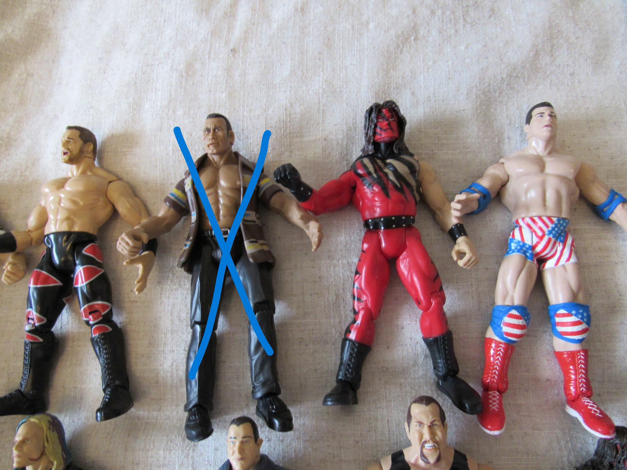 WWF レスリングフィギュア 6体セット Wresting, WWE Wrestling Figures Set With Ring, Jakks Pacific
