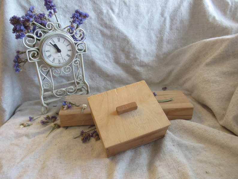 Plywood Box With Lid Simple Plywood Small Box Light Brown Etsy