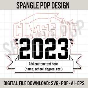 Class of 2023 Customizable Graduation Sign DIGITAL FILE - Etsy