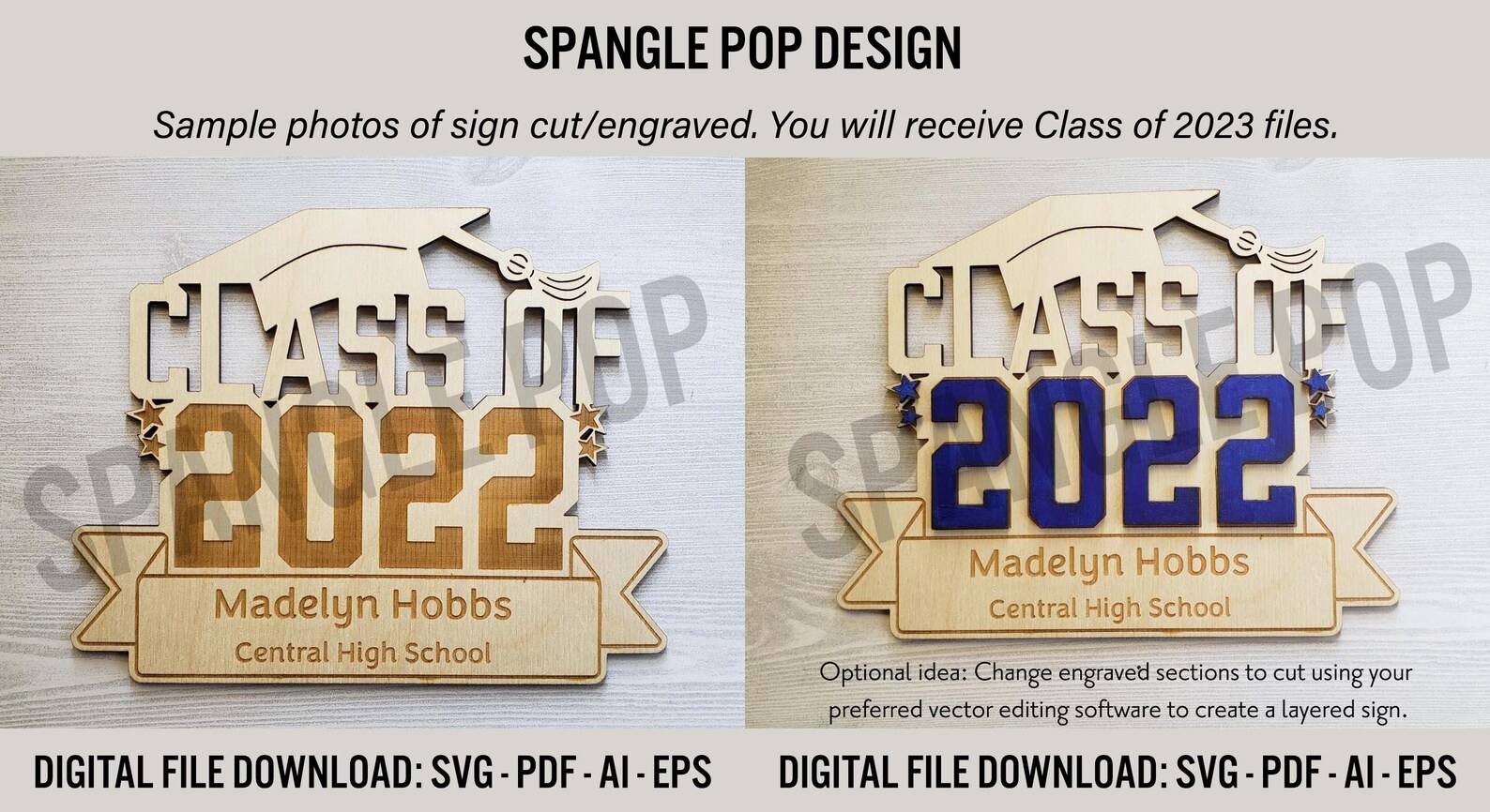 Class of 2023 Customizable Graduation Sign DIGITAL FILE - Etsy