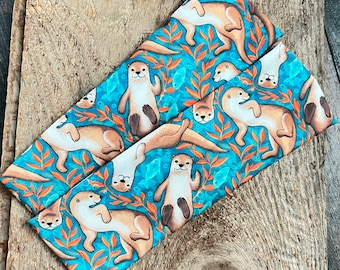 River otters headband, river otter headband, otter headband, otters headband, otter baby headband, Yellowstone otter, sea otter headband