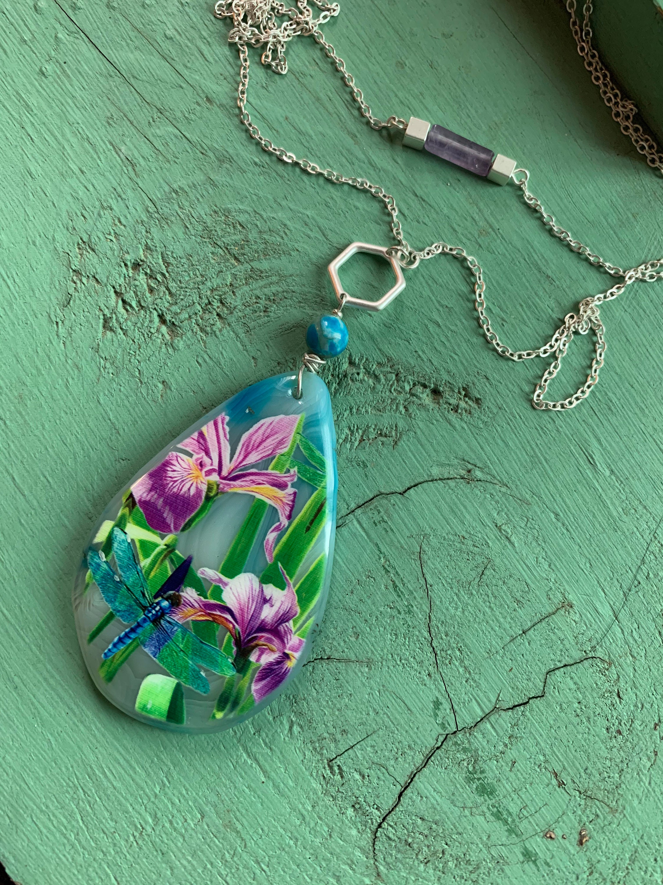 Dragonfly Necklace Dragonfly Choker 