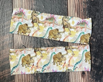 Dinosaur headband, paleontologist headband, watercolor dinosaurs, triceratops headband, Jurassic headband, stegosaurus headband, t-rex