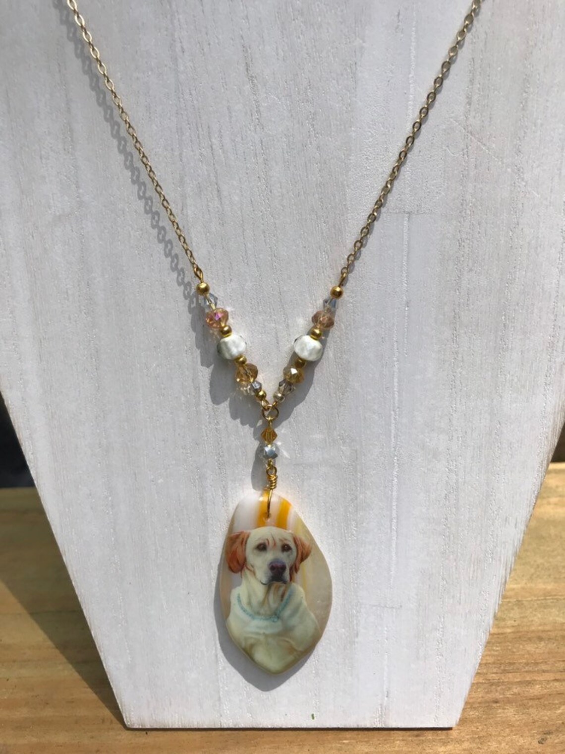 Yellow Lab Necklace Yellow Lab Jewelry Labrador Retriever Etsy