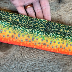 Brook trout headband, trout headband, speckled trout, brook trout hairband, brook trout skin, trout skin, brook trout design, fly fishing