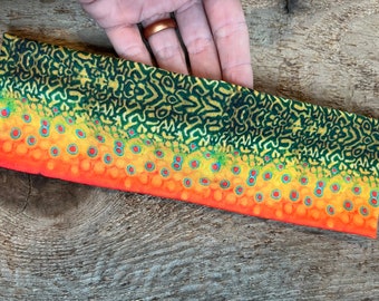 Brook trout headband, trout headband, speckled trout, brook trout hairband, brook trout skin, trout skin, brook trout design, fly fishing