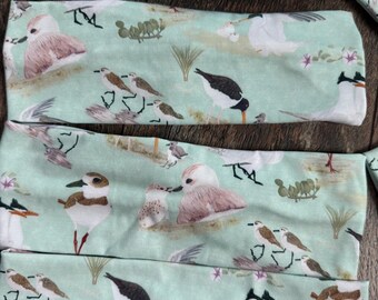 Shorebird headband, plover headband, oystercatcher headband, sandpiper headband, red knot headband, nesting shorebirds, tern headband, birds