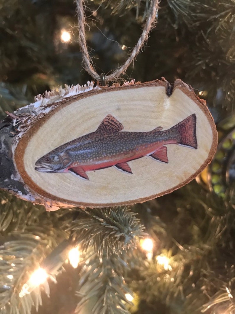 Fish ornaments redfish ornament brook trout ornament Etsy