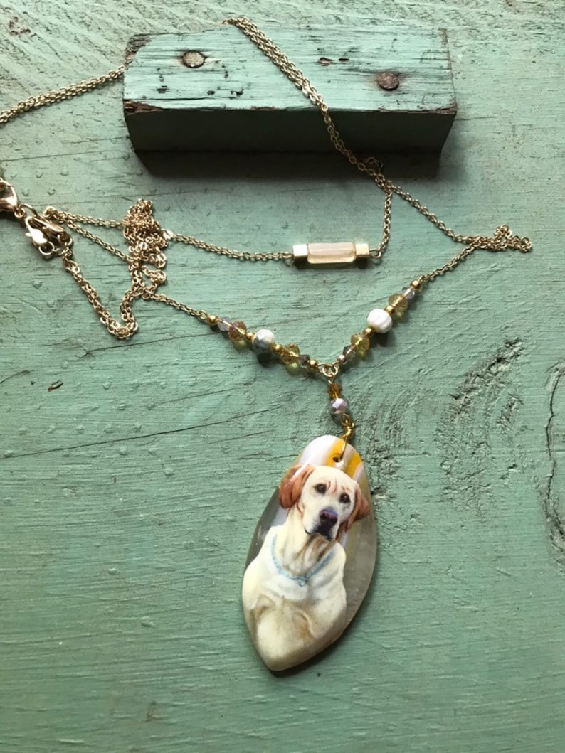 Yellow Lab Necklace Yellow Lab Jewelry Labrador Retriever Etsy