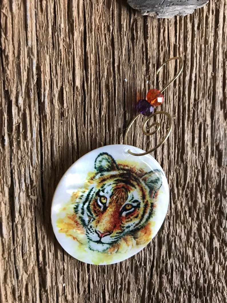 tigers tiger decor Tiger ornament: tiger cub ornament Christmas tiger LSU tiger ornament Clemson tiger ornament Auburn tiger ornament