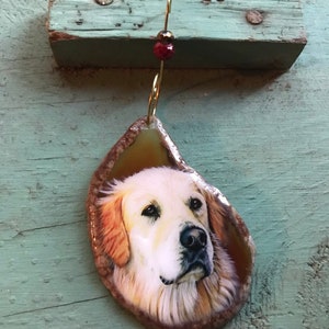 Golden retriever ornament: golden ornament, golden retriever, retriever ornament, dog ornament, Christmas dog, Christmas golden retriever