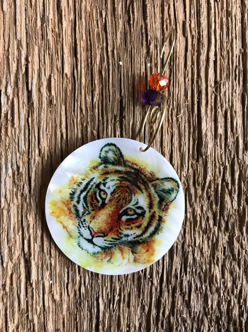 tigers tiger decor Tiger ornament: tiger cub ornament Christmas tiger LSU tiger ornament Clemson tiger ornament Auburn tiger ornament
