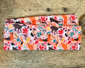 Dog headband, dogs in leaves, vet tech headband, dog breeds headband, dog vet tech headband, puppies headband, autumn puppies, fall leaves