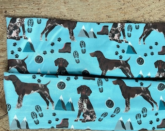 German shorthair pointer, pointer headband, German pointer headband, dog headband, GSP headband, bird dog headband, short haired pointer