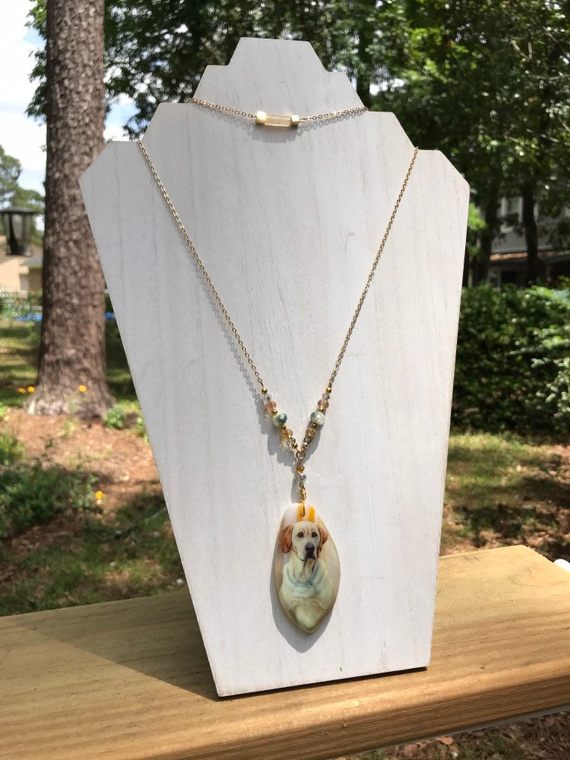 Yellow Lab Necklace Yellow Lab Jewelry Labrador Retriever Etsy