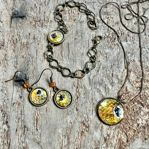 Redfish necklace set, redfish earrings, redfish jewelry, red drum earrings, red drum bracelet, spottail, redfish spots, redfish jewelry set,
