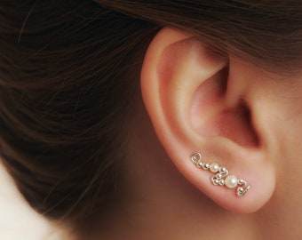 Ear Wings Cream Pearls