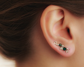 Ear Wings Emerald