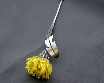 Eco friendly dandelion pendant