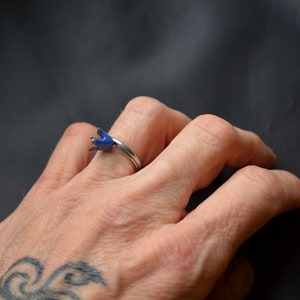 Eco Friendly Blue Bell Ring - Etsy