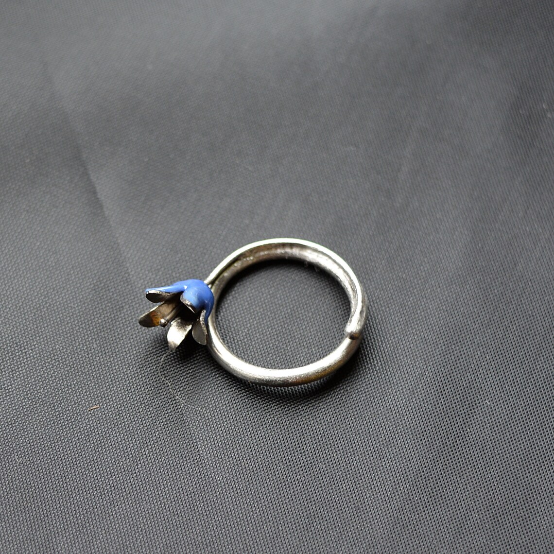 Eco Friendly Blue Bell Ring - Etsy