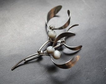 Eco friendly  brooch mistletoe