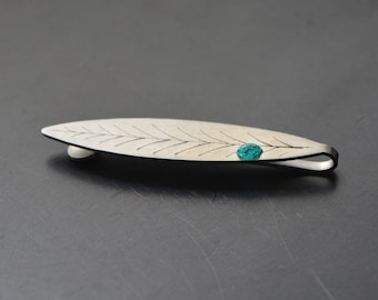 Stainless steel Tie clip Leaf