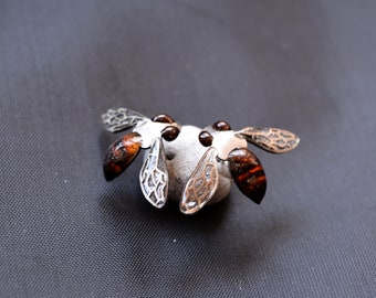 Eco friendly bees earrings