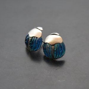 Eco friendly earrings Scarab