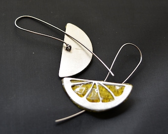 Eco friendly earings Lemon