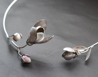 Eco friendly necklace Magnolia