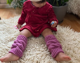 Toddler Leg Warmers Newborn Baby Leggings Baby Boy Birthday Outfit Winter Baby Girl Leggings Knit Cable baby Winter Cuff Leg Warmers