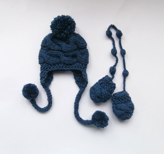 baby boy hat and mittens