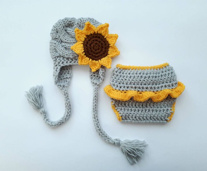 baby girl sunflower outfit