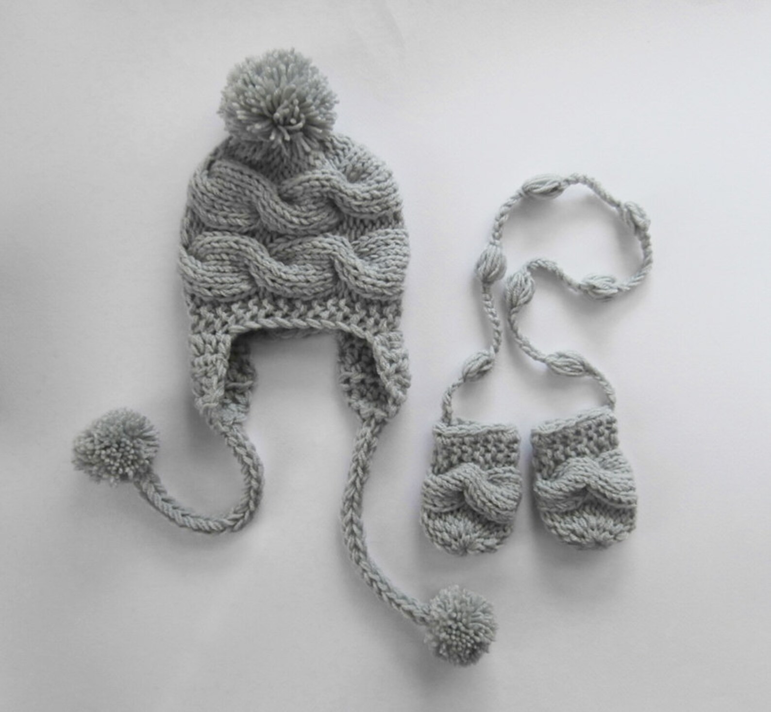 Newborn Baby Winter Hat and Mittens Baby Boy Hat and Mittens Etsy