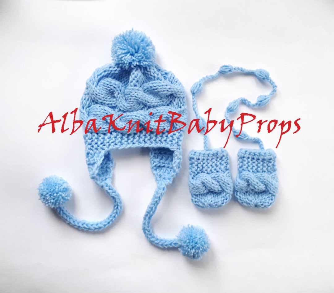 Baby Boy Knit Hat and Mittens_toddler Boy Winter Etsy