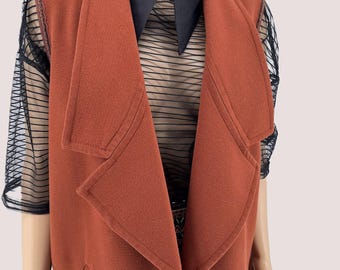 A set of vintage vest , maxi skirt , blouse , tote bag and leather purse