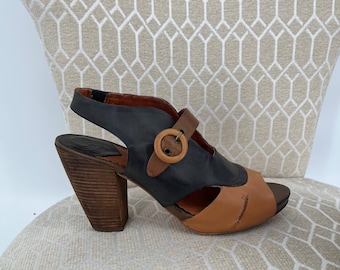 Peep Toe Leather heels-Lucky Brand