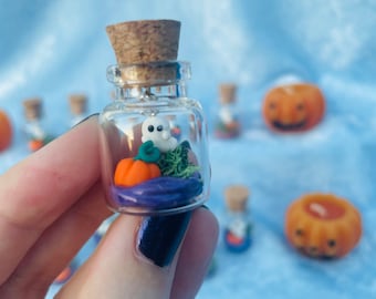 Ghost in a Jar, Miniature Ghost Terrarium, Adopt a Ghost, Spooky Gifts, Halloween, Ghost, Desk Companion, Stocking Stuffer, Stocking filler