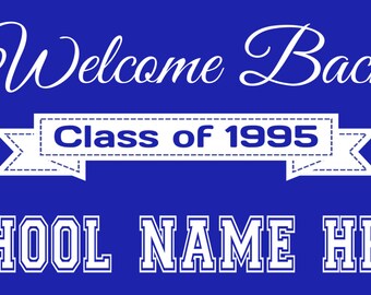 Class Reunion Banner Etsy