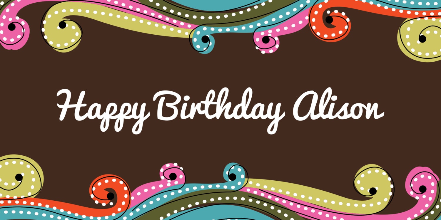 happy quarantined birthday happy birthday banner personalized Glitch Techs happy birthday name banner customized happy birthday banner
