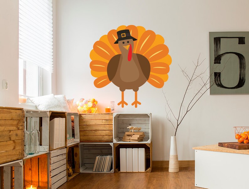 Turkey Thanksgiving Wall Sticker image 1