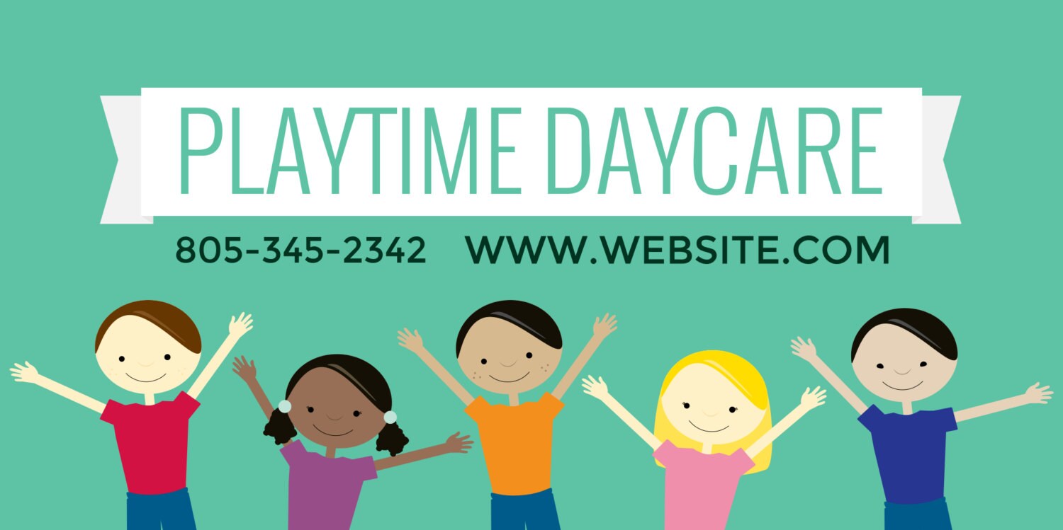 Custom Daycare Banner Etsy