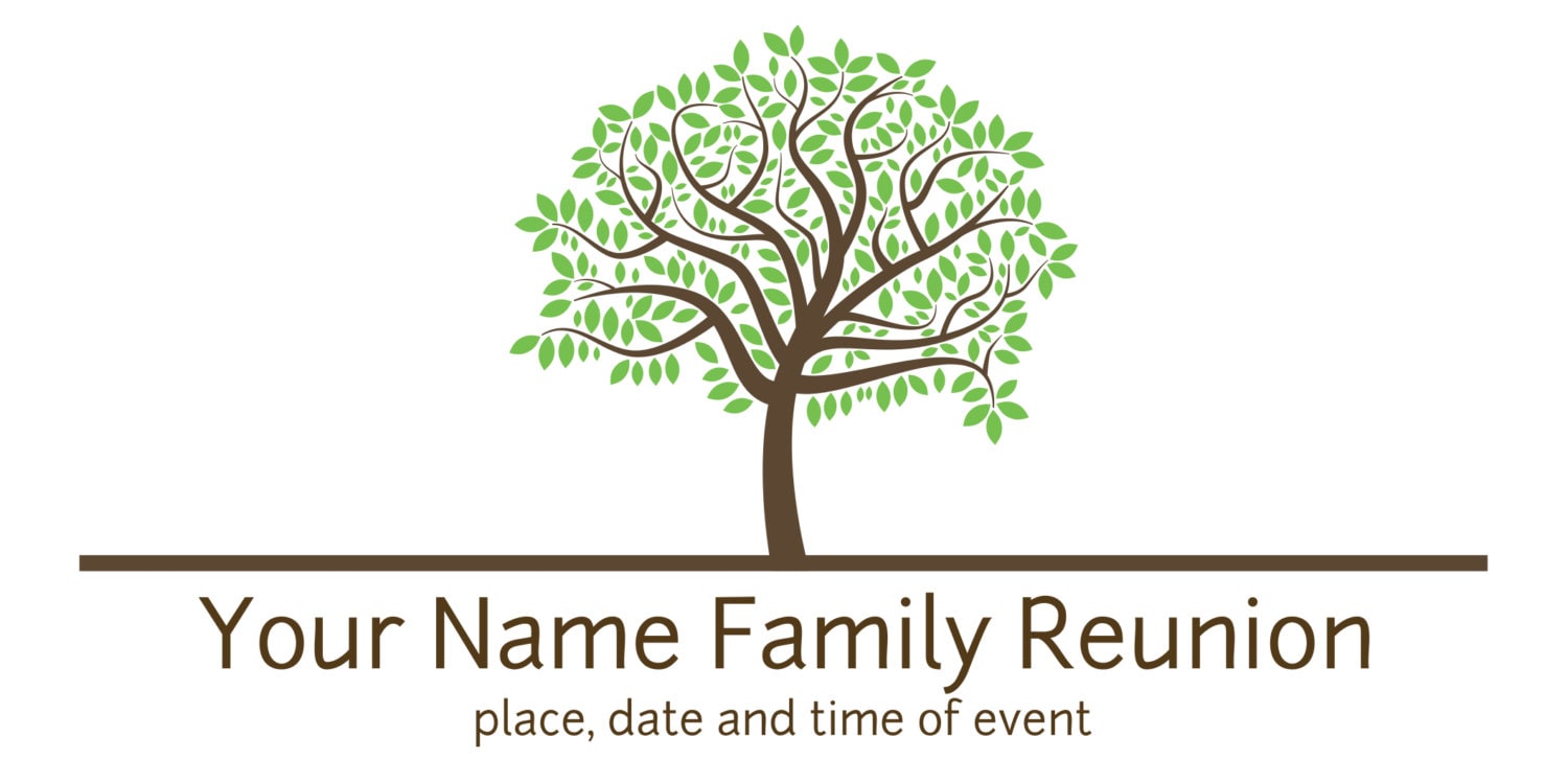 Family Reunion Banner with Tree | Etsy